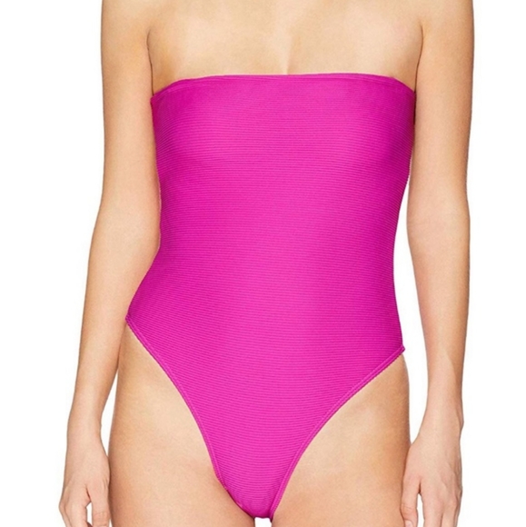 Billabong Other - Billabong pink ribbed tanlines one piece swimsuit